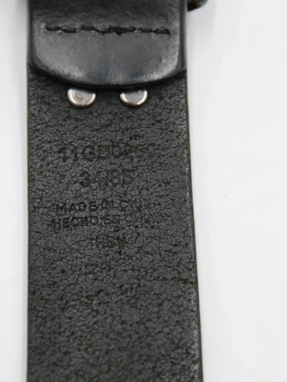 Dickies Genuine Leather Belt Mens Size 34 Black Casual Work 1.25